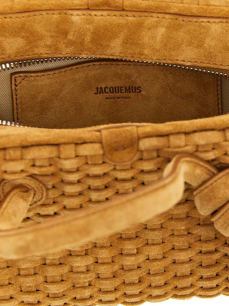 Jacquemus Le Petit Turismo Beige Calfskin Handbag