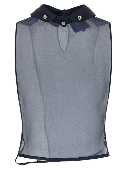 Chemise en Soie Bleue MAISON JEJIA