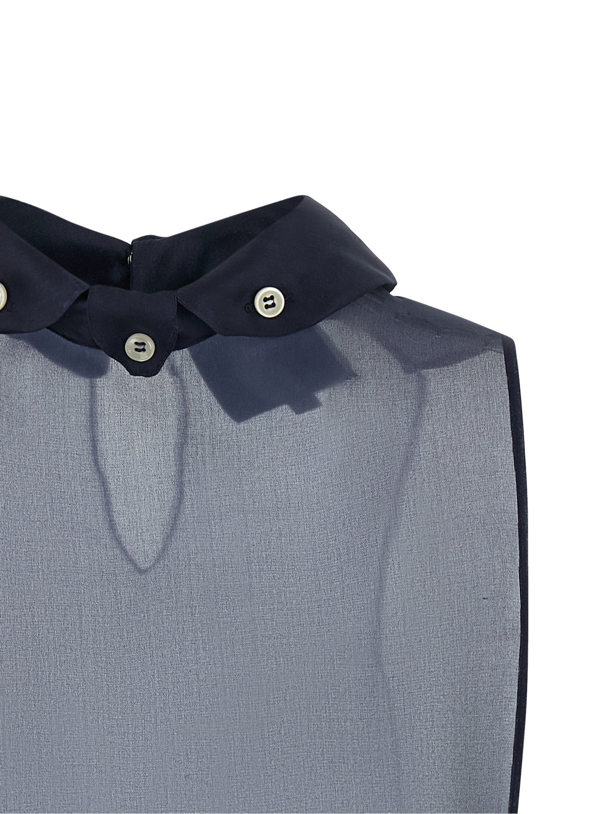 Chemise en Soie Bleue MAISON JEJIA