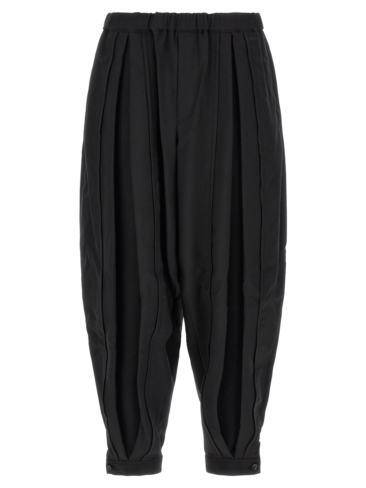 Comme Des Garçons Black Polyester Casual Pants