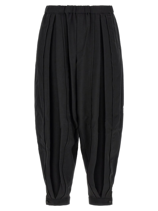 Comme Des Garçons Black Polyester Casual Pants for Men