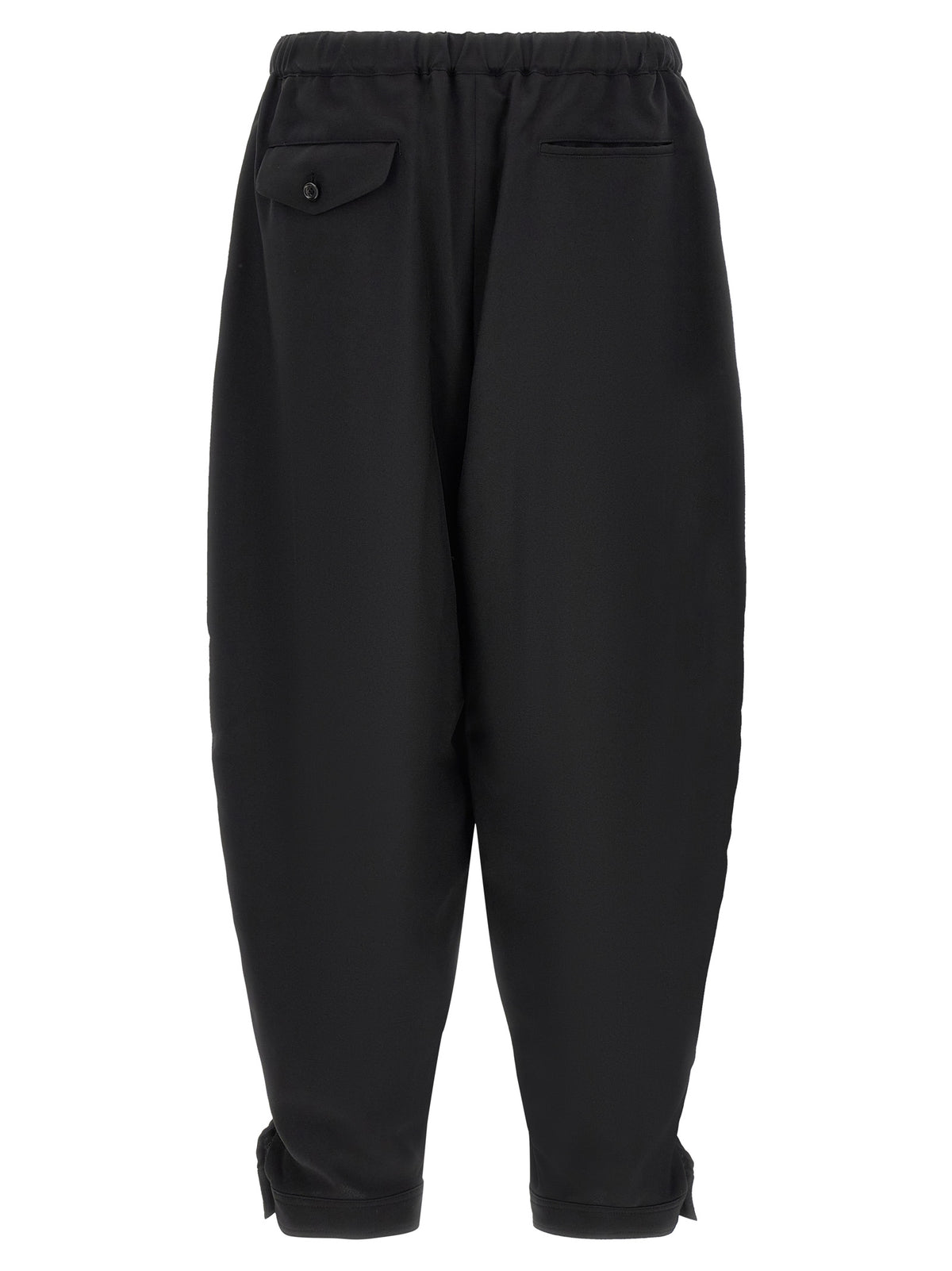 Comme Des Garçons Black Polyester Casual Pants
