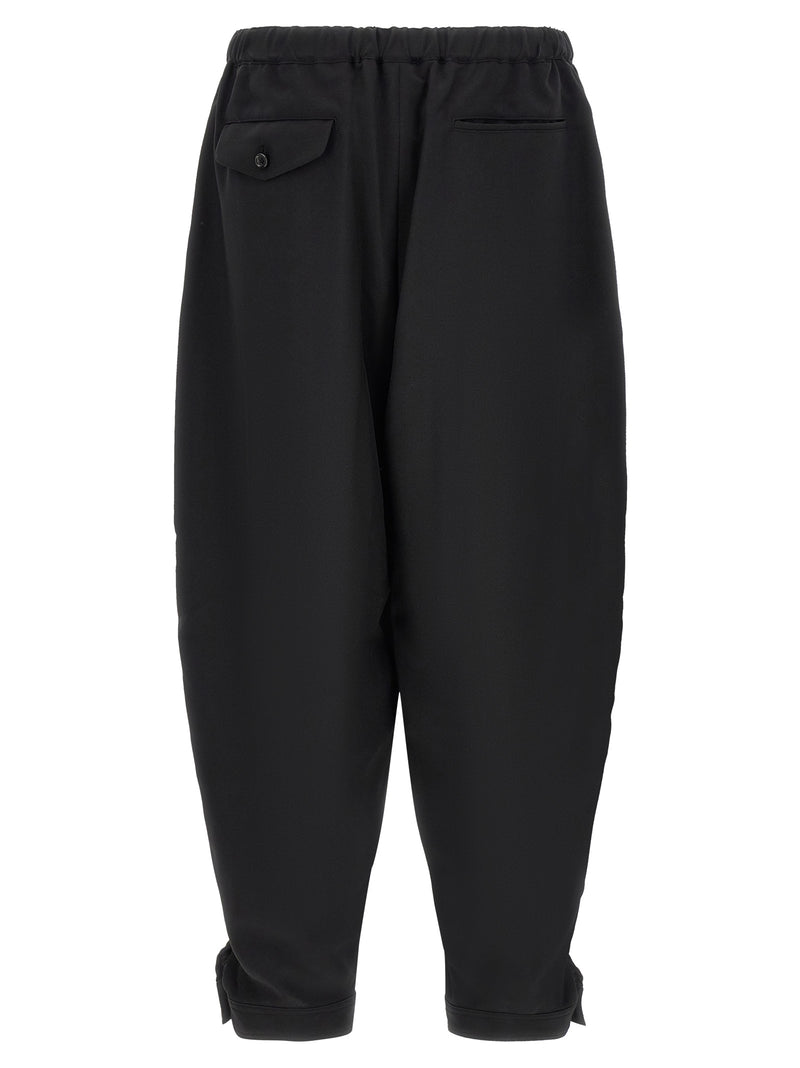 Comme Des Garçons Black Polyester Casual Pants for Men