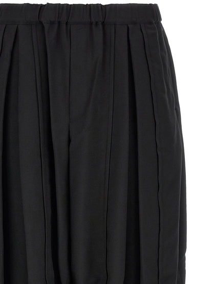 Comme Des Garçons Black Polyester Casual Pants