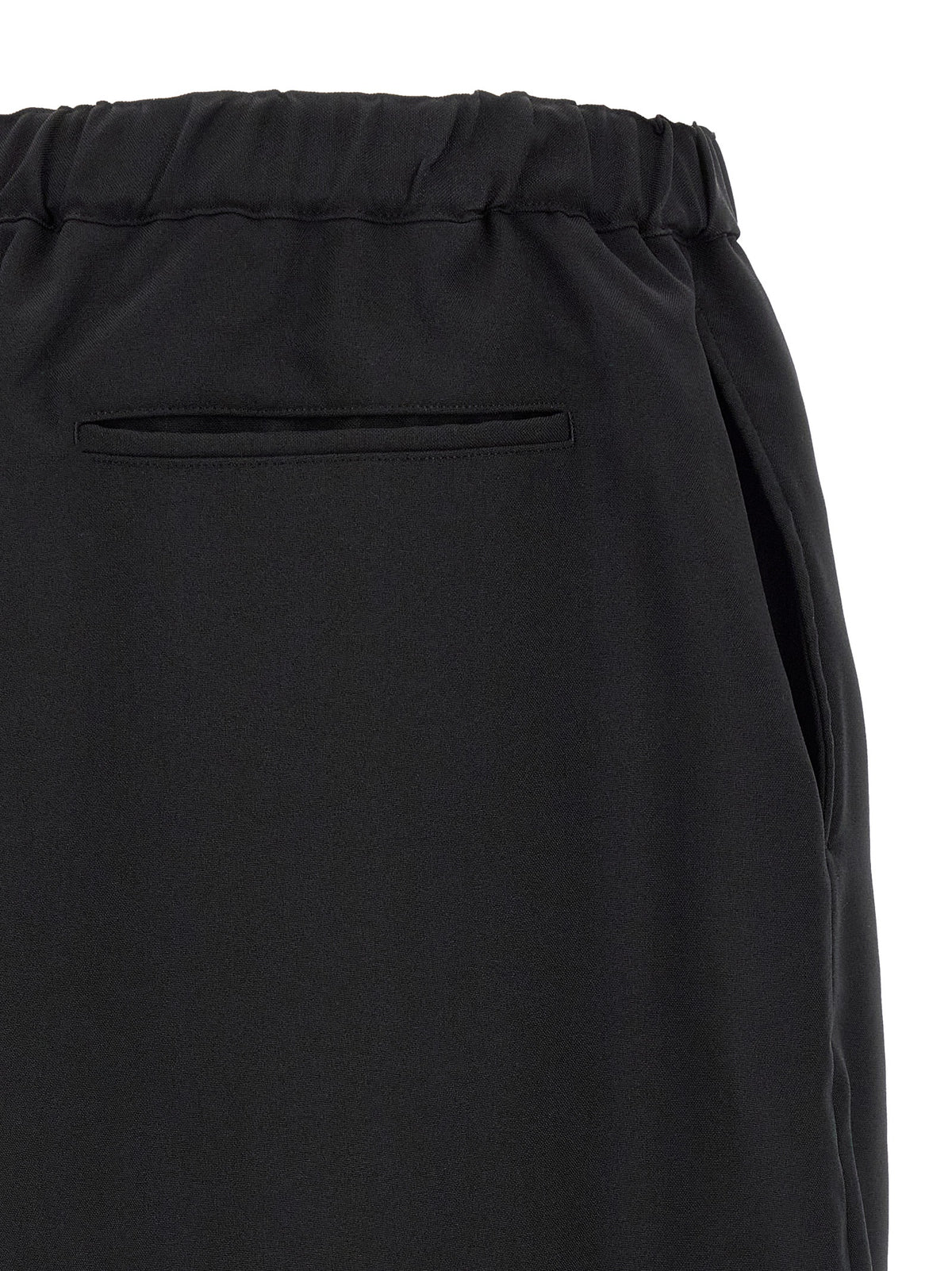 Comme Des Garçons Black Polyester Casual Pants