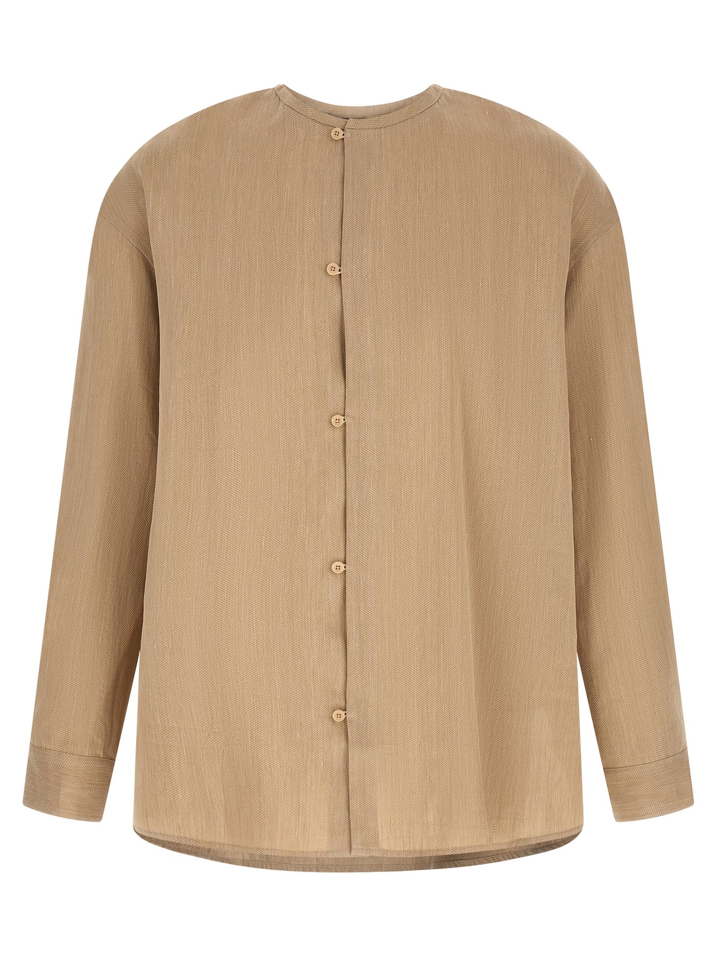 Jacquemus Beige Linen Blouse