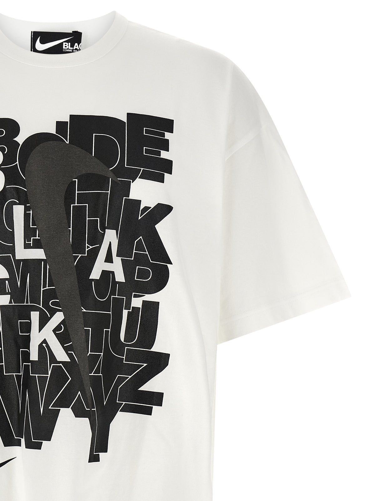 Comme Des Garçons White Cotton T-Shirt - Avant-Garde Fashion