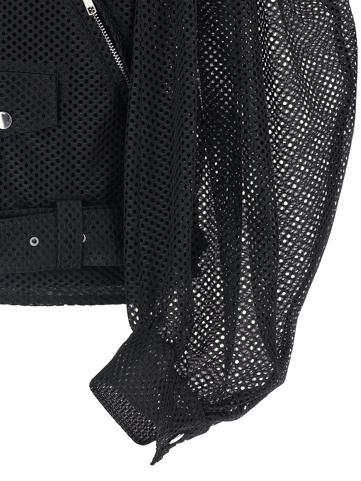 Blouson motard Comme Des Garçons en polyester noir