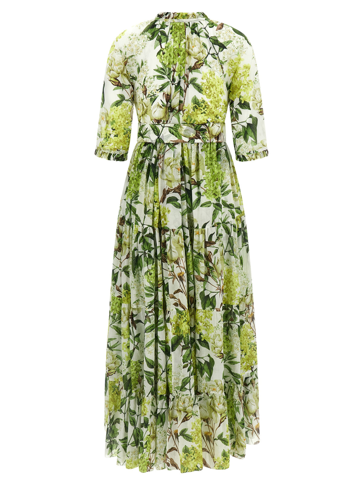 SAMANTHA SUNG Long ‘Eden’ Bicolor Cotton Dress