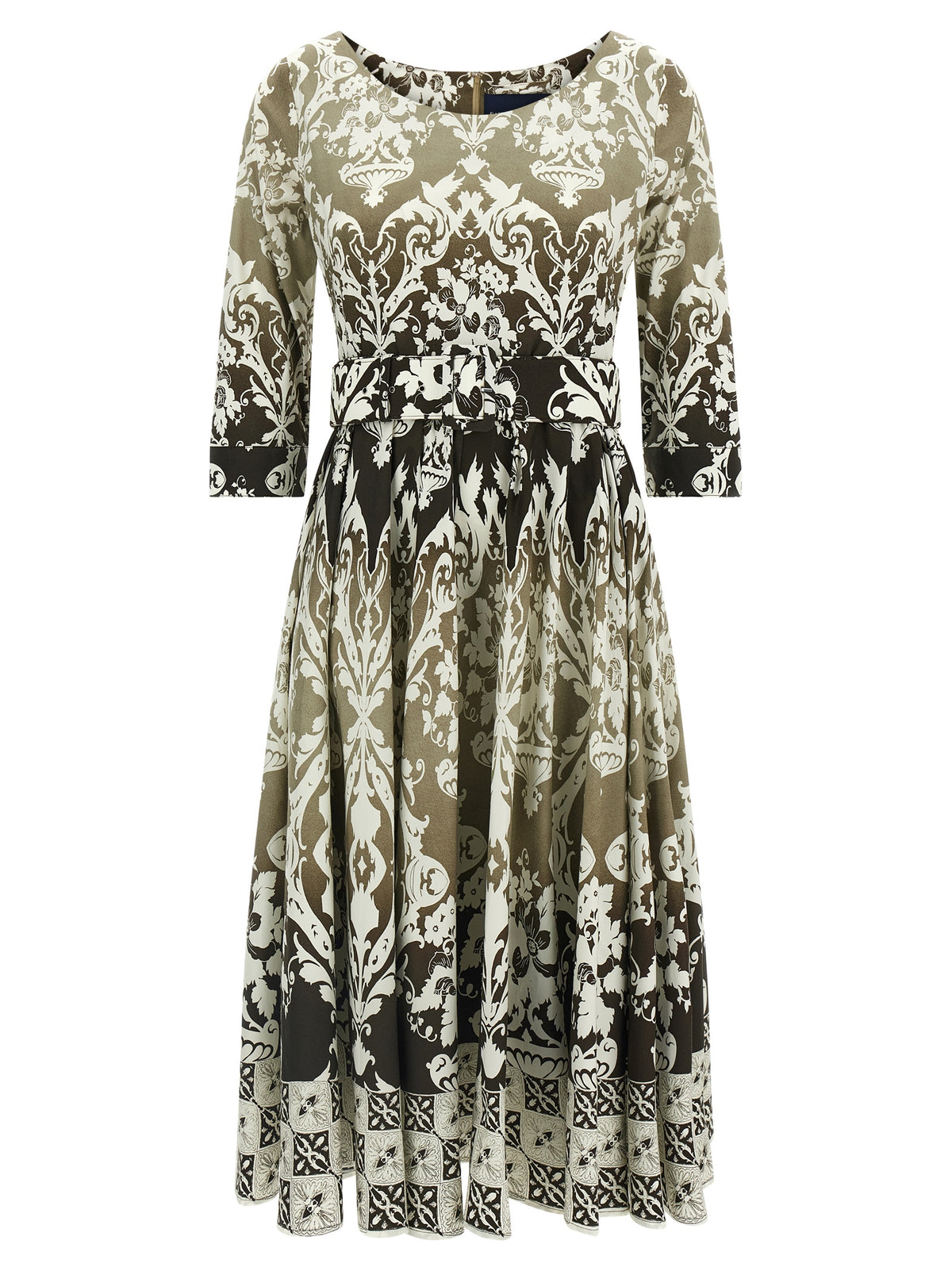 SAMANTHA SUNG Abelia Multicolor Cotton Midi Dress