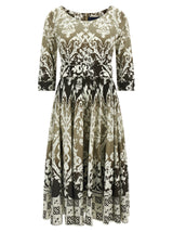 SAMANTHA SUNG Abelia Multicolor Cotton Midi Dress