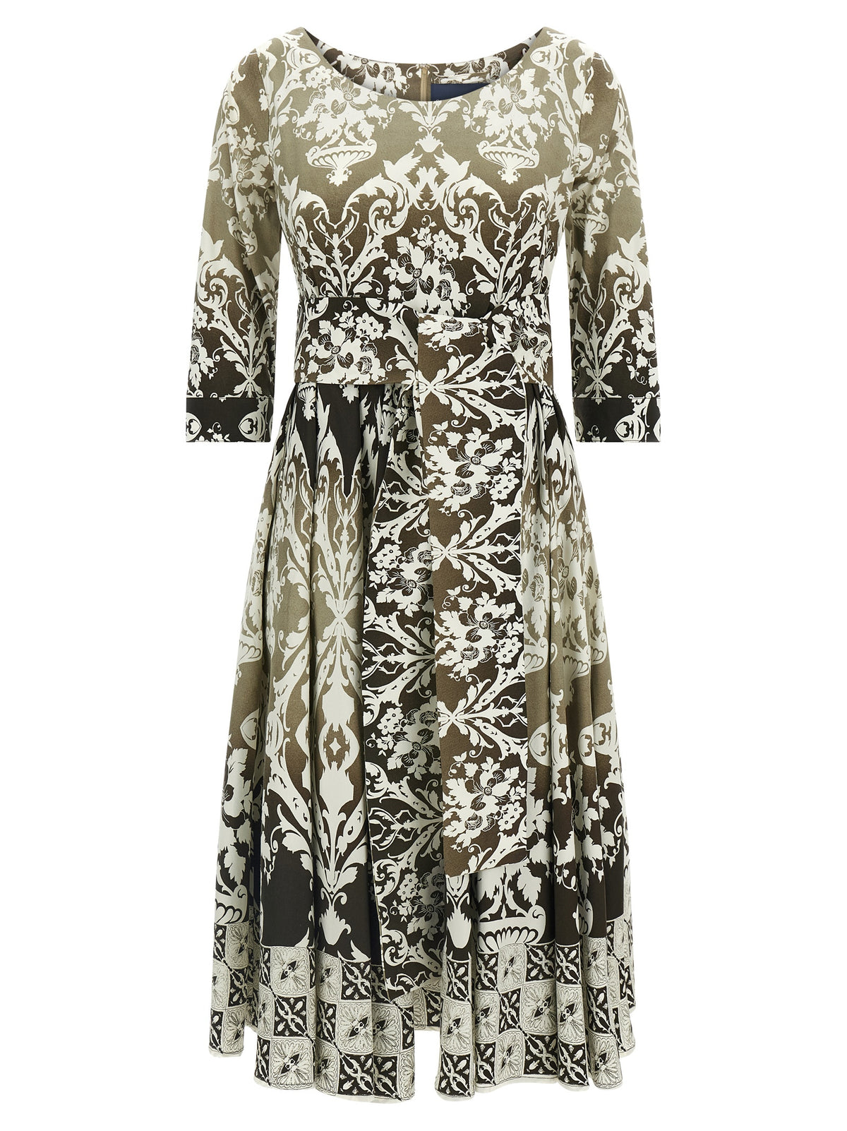 SAMANTHA SUNG Abelia Multicolor Cotton Midi Dress