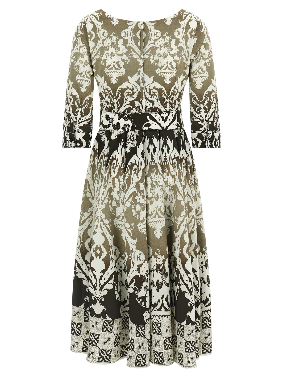 SAMANTHA SUNG Abelia Multicolor Cotton Midi Dress