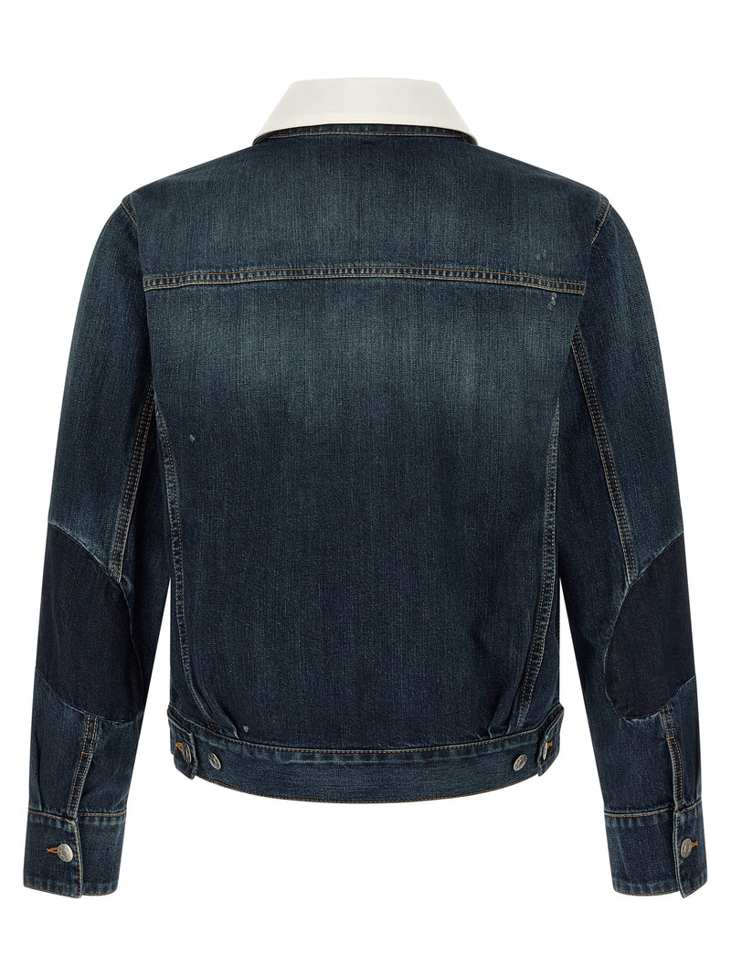 Namacheko Laguna Blue Cotton Denim Jacket