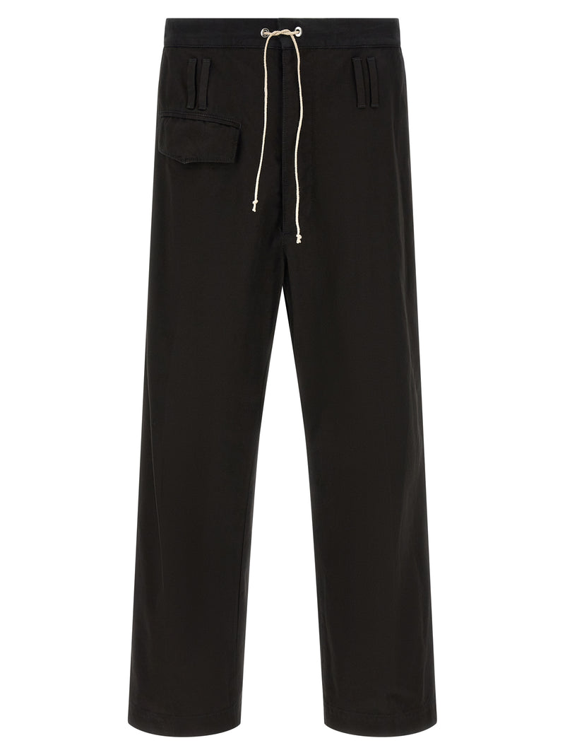 Namacheko Trireme Black Cotton Casual Pants for Men