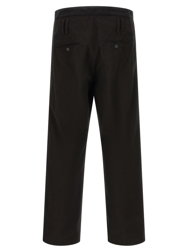 Namacheko Trireme Black Cotton Casual Pants for Men