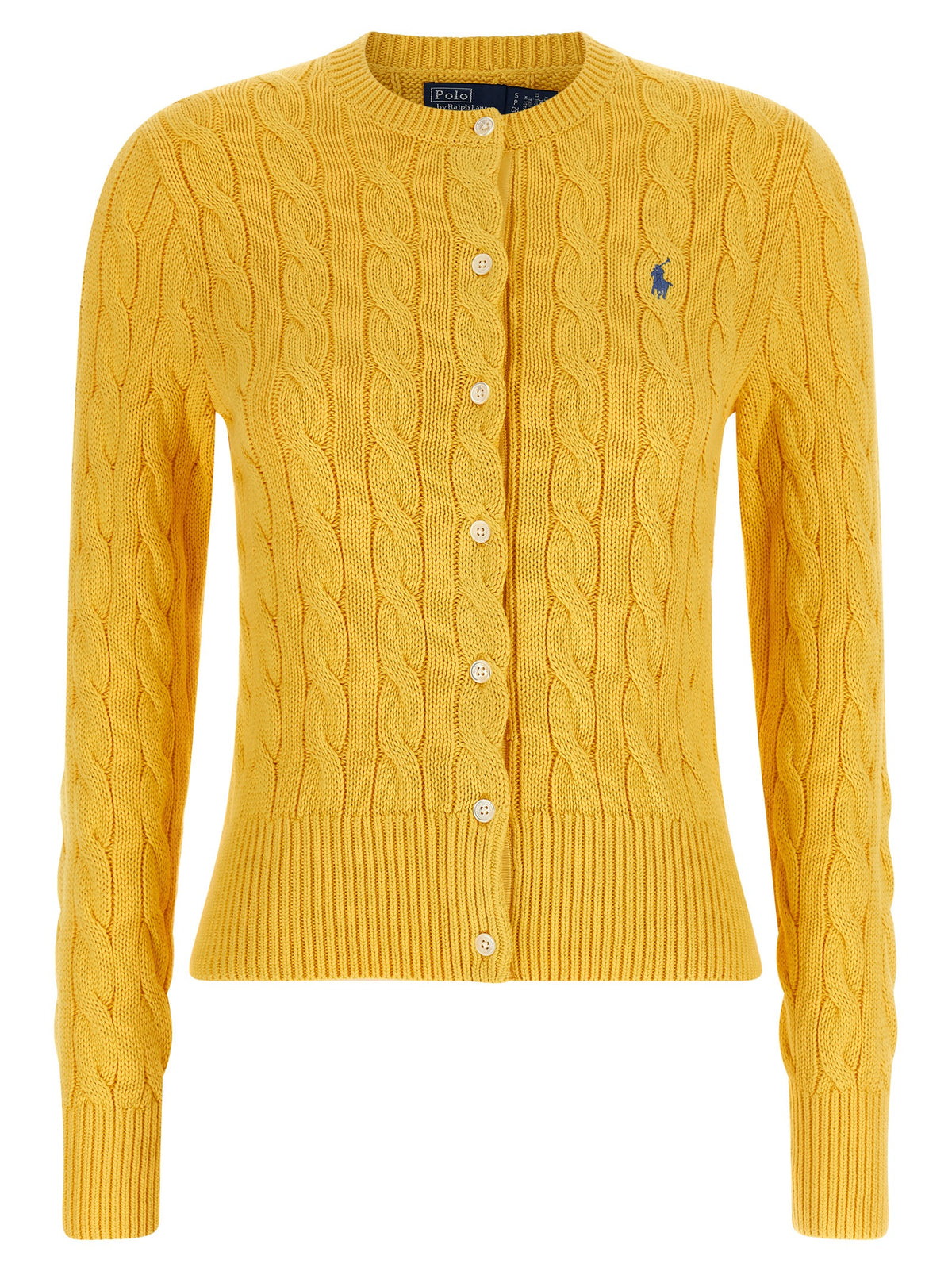 Polo Ralph Lauren Bicolor Cotton Cardigan - Yellow