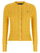 Polo Ralph Lauren Bicolor Cotton Cardigan - Yellow