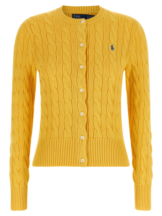 Polo Ralph Lauren Bicolor Cotton Cardigan - Yellow