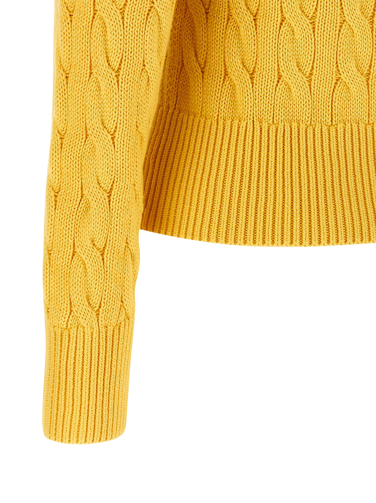 Polo Ralph Lauren Bicolor Cotton Cardigan - Yellow
