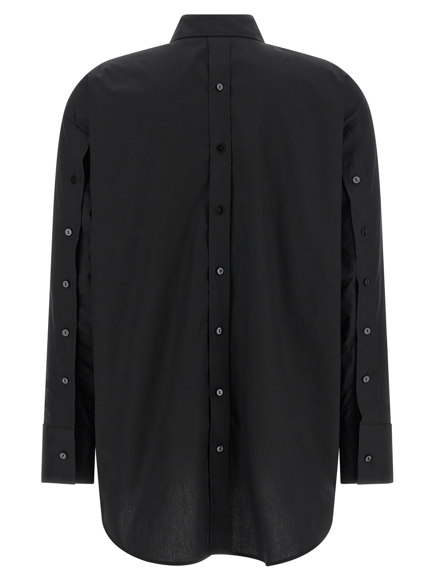 XACUS Black Cotton Blouse