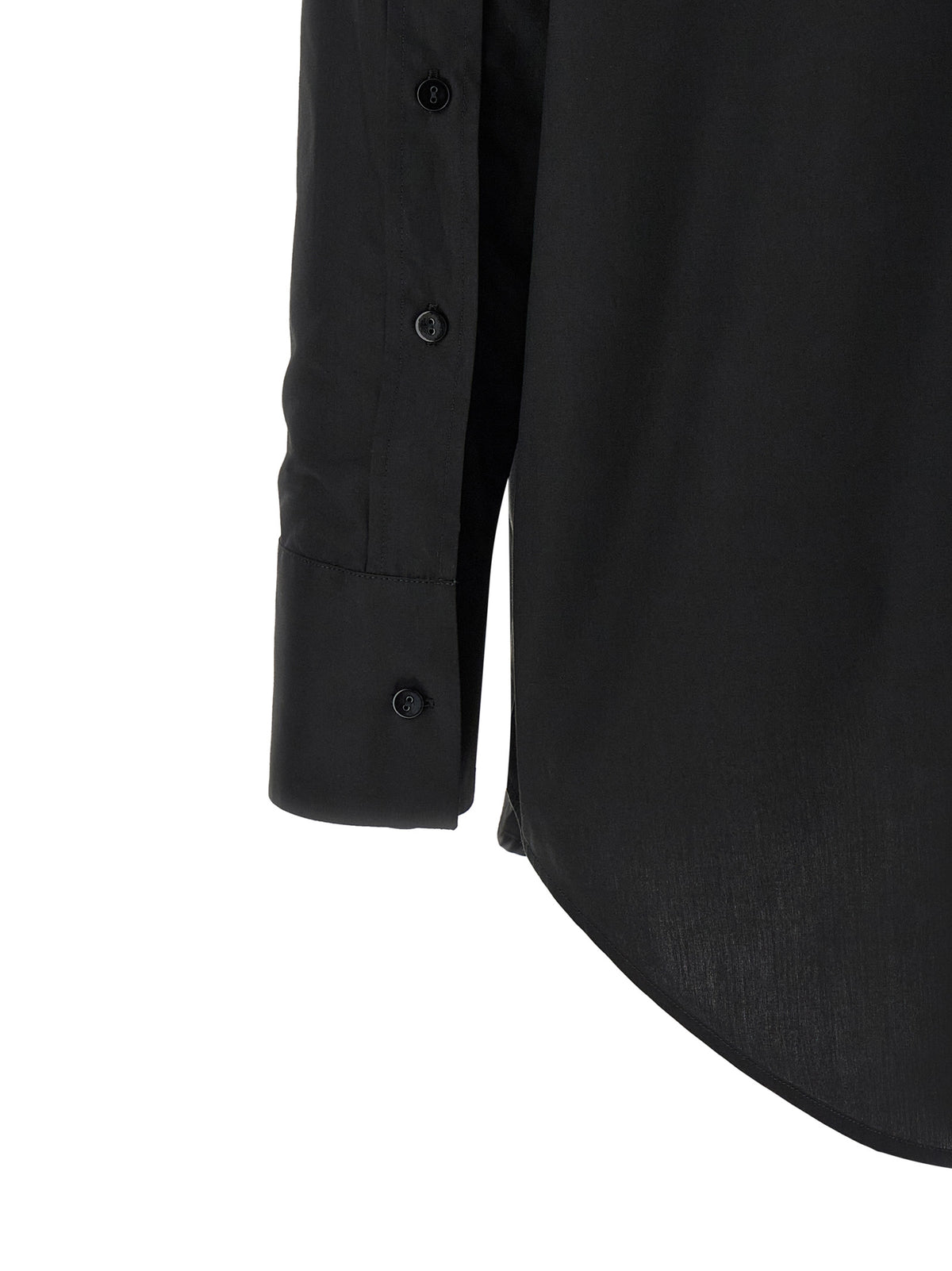 XACUS 'Scarlet' Black Cotton Blouse for Women