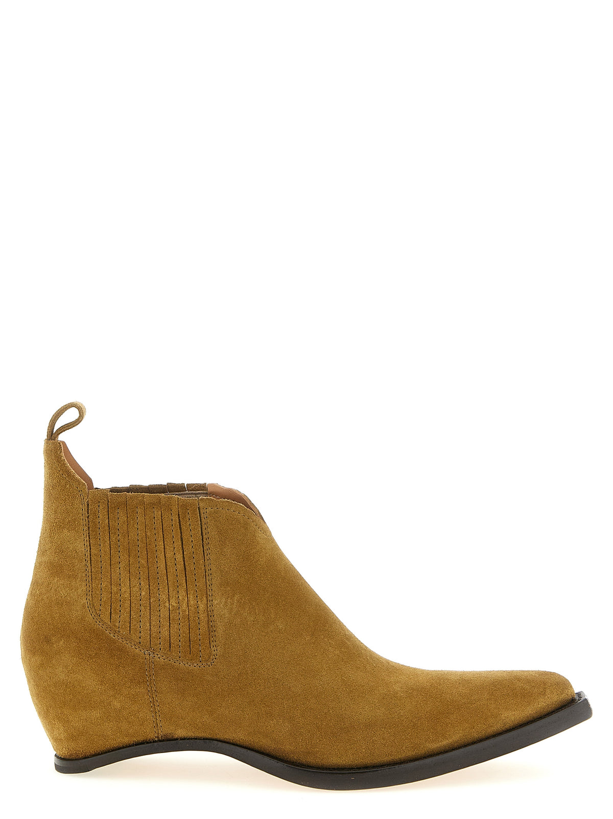 Maison Margiela Brown Bovine Leather Ankle Boots - Western Chelsea
