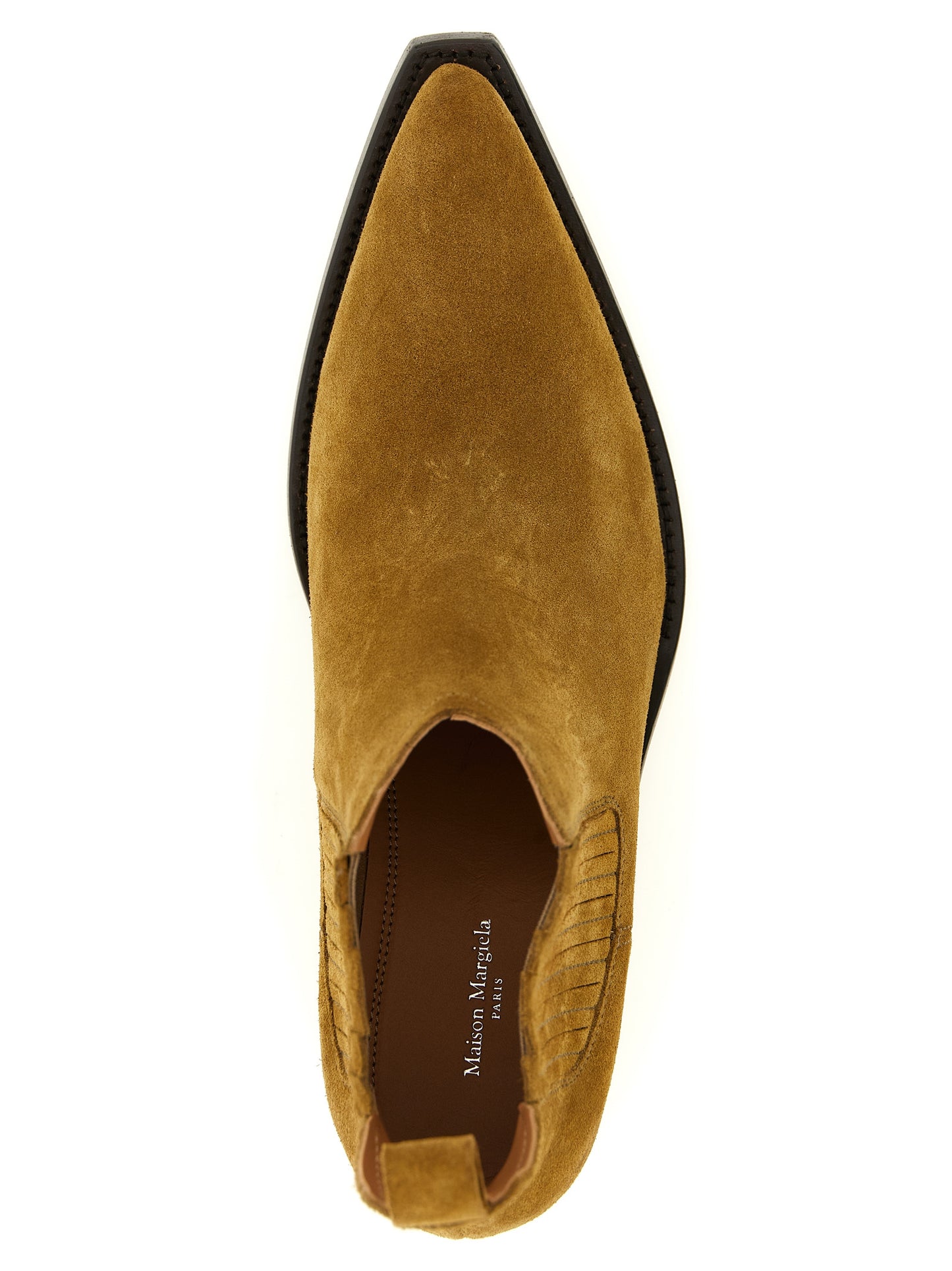 Maison Margiela Brown Bovine Leather Ankle Boots