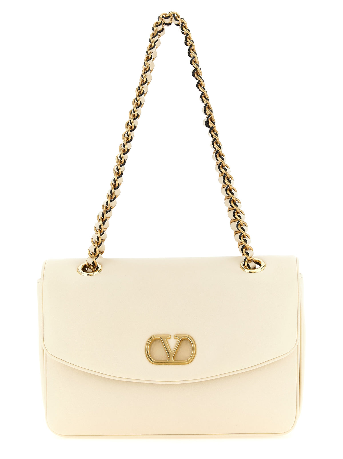Sac bandoulière Valentino Garavani en cuir d'agneau blanc