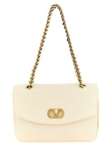 Sac bandoulière Valentino Garavani en cuir d'agneau blanc