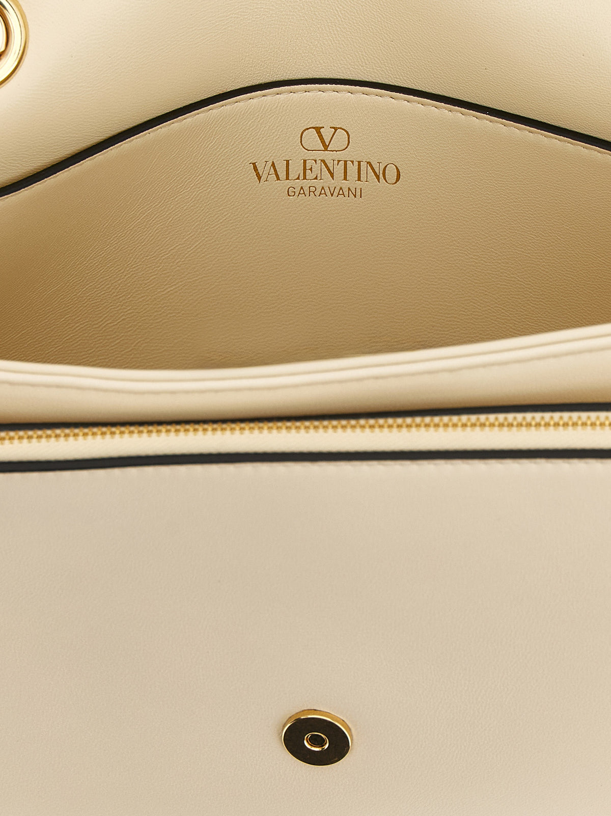 Sac bandoulière Valentino Garavani en cuir d'agneau blanc
