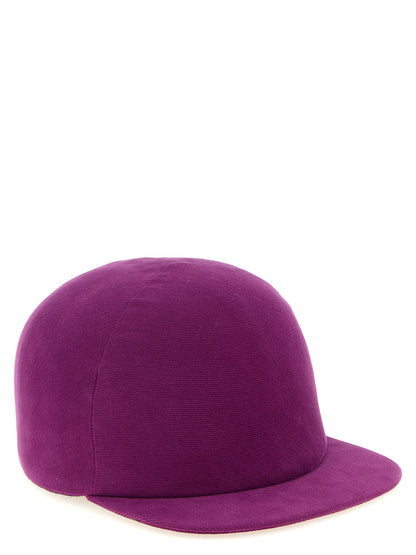 Balenciaga Purple Cotton Cap (Baseball Hat)