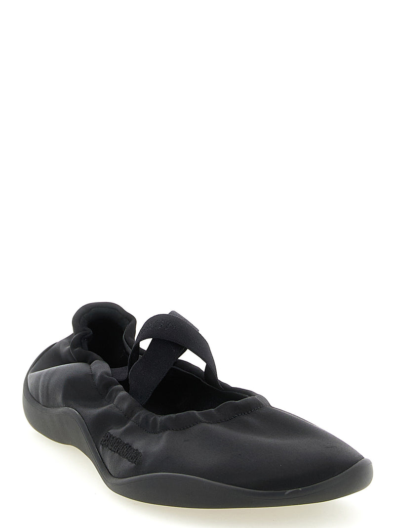 Ballerines Balenciaga en polyester noir
