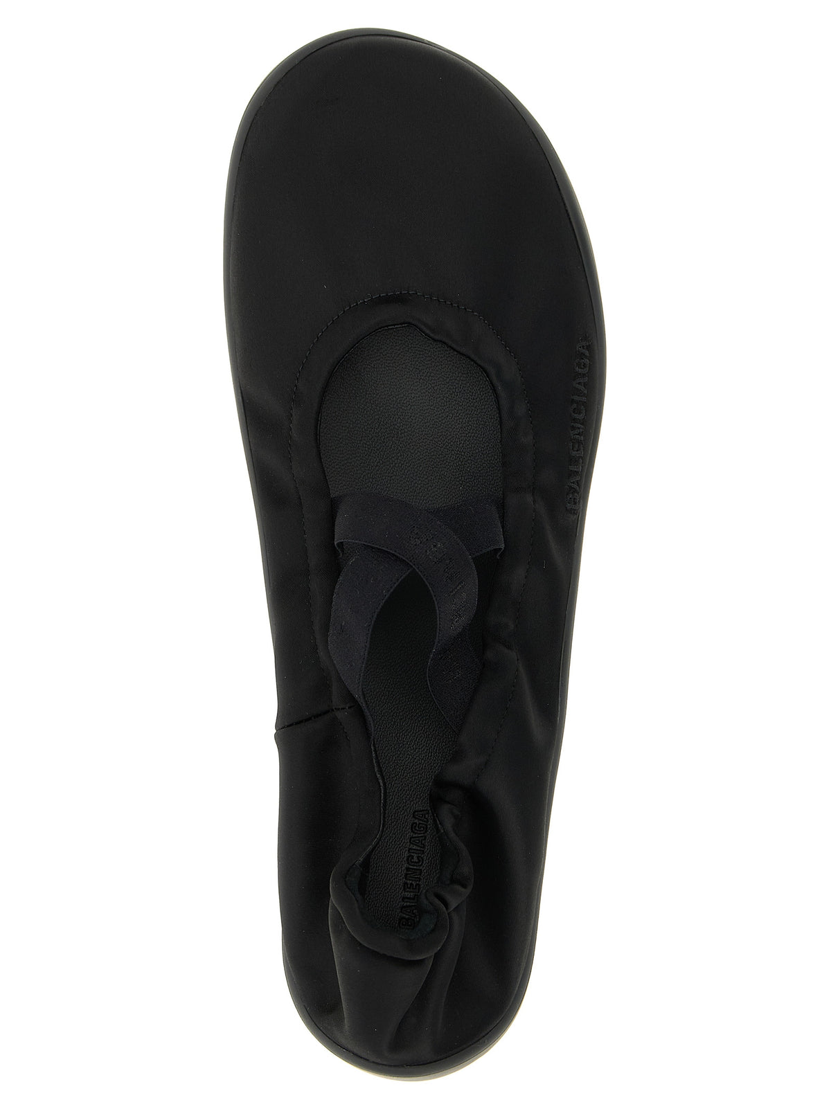 Ballerines Balenciaga en polyester noir