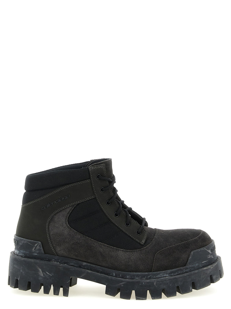 Bottines Balenciaga en cuir de veau marron
