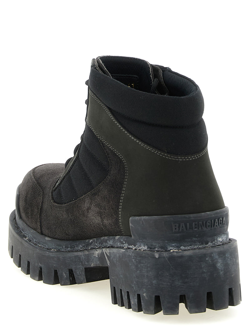 Bottines Balenciaga en cuir de veau marron