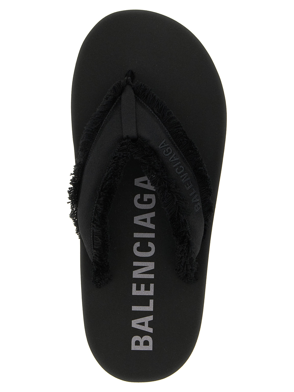 Claquettes Balenciaga en viscose noire