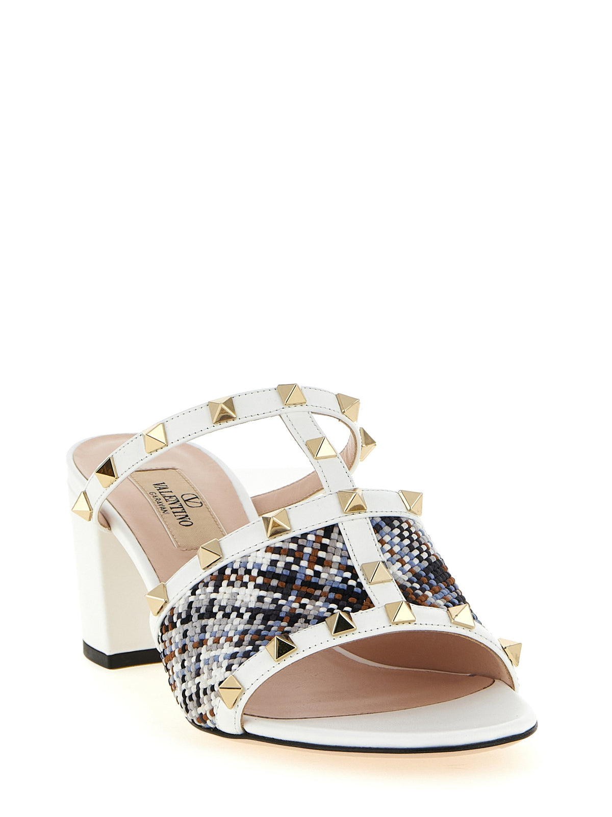 Valentino Garavani White Polyester Platform Sandals
