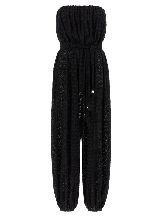 Eres Black Silk Jumpsuit - Evening Elegance