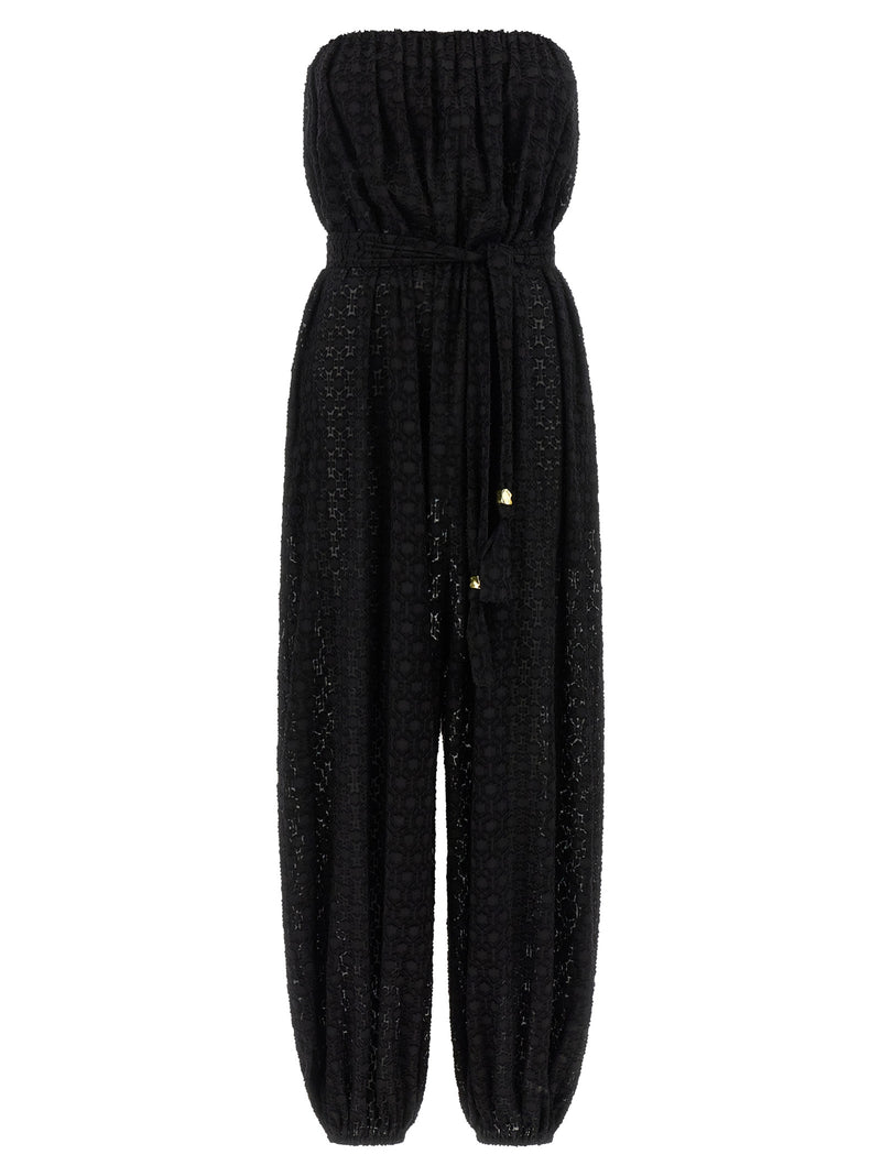 Eres Black Silk Jumpsuit - Evening Elegance