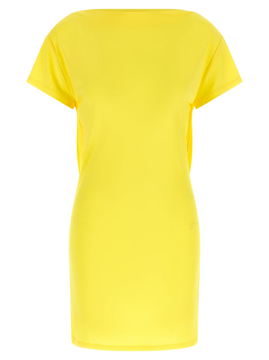 Robe Courte Bicolore en Viscose Jacquemus