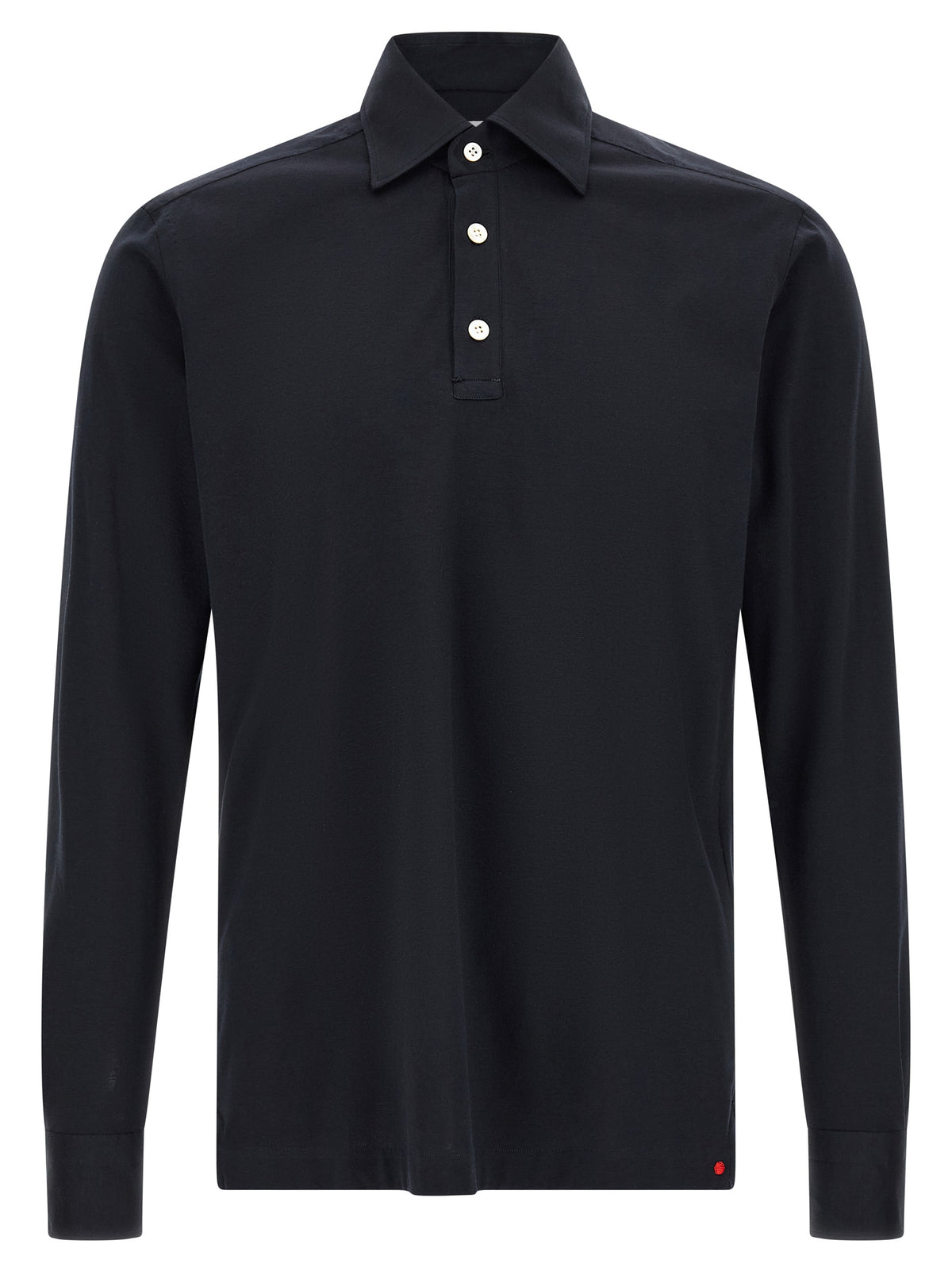 Kiton Positano Blue Cotton Polo Shirt for Men