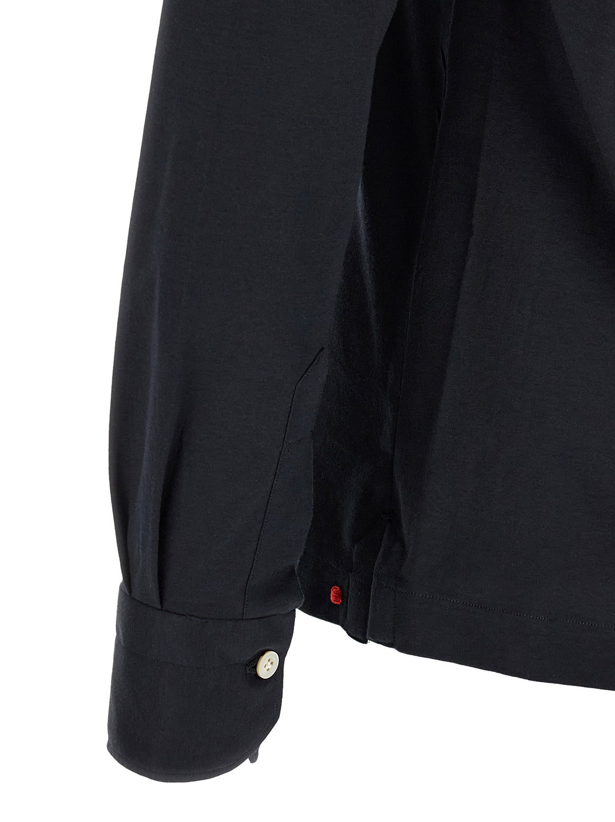 Kiton Positano Blue Cotton Polo Shirt for Men