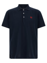 Fendi Blue Cotton Polo Shirt