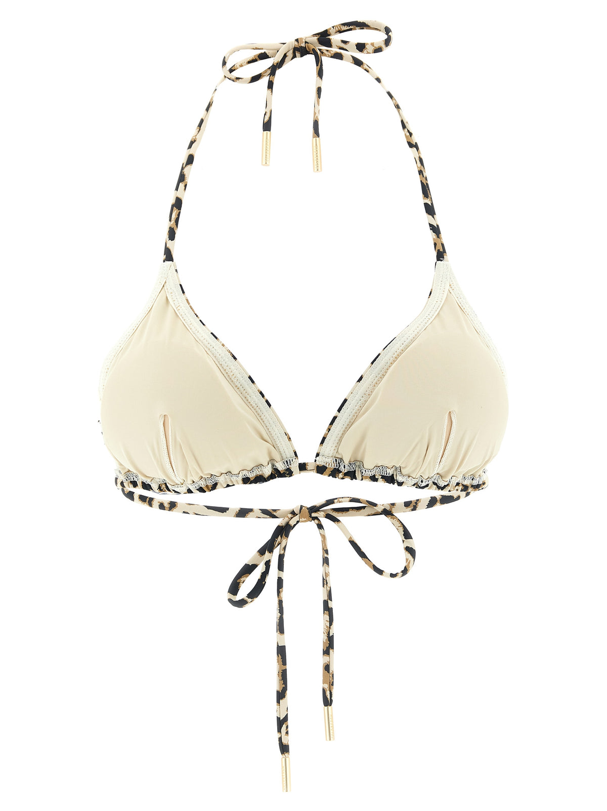 GOLDBERGH Elixer Beige Polyester Bikini Top
