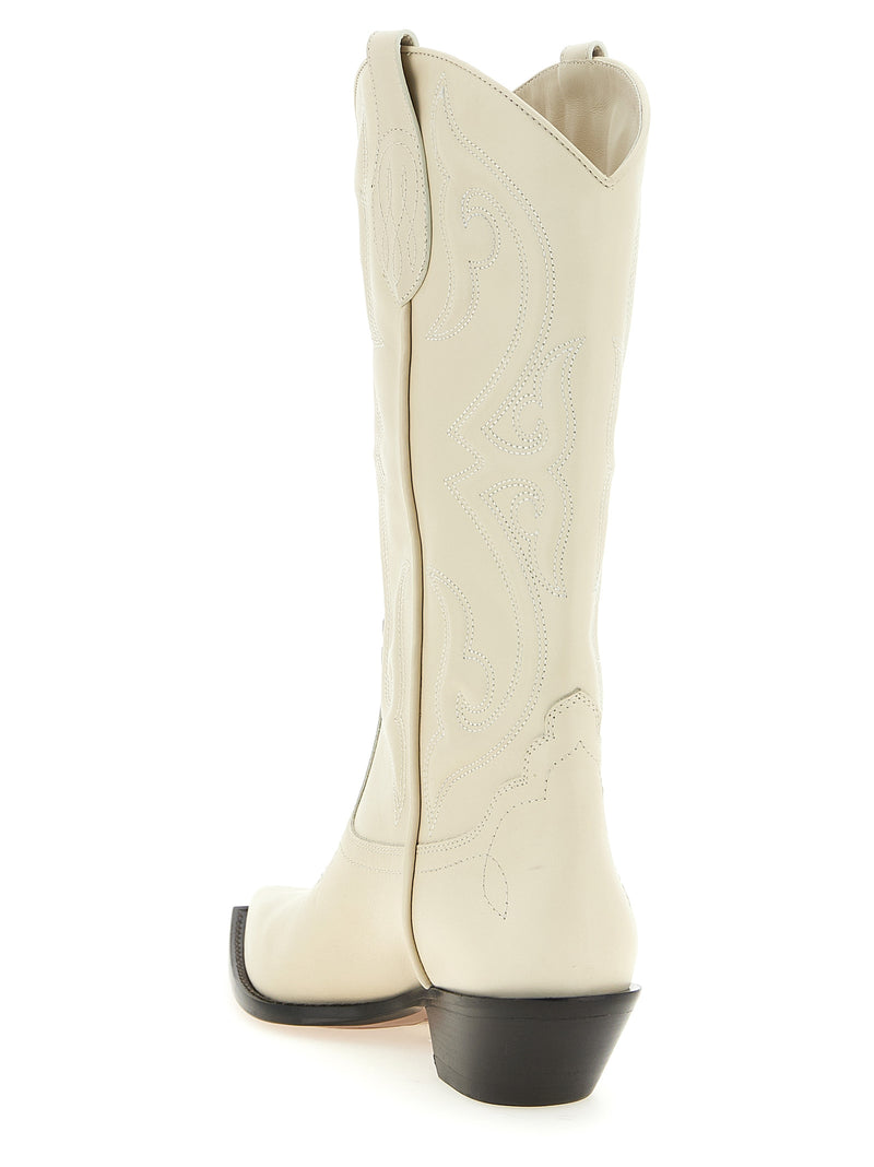 Sonora Yuma White Calfskin Chelsea Boots