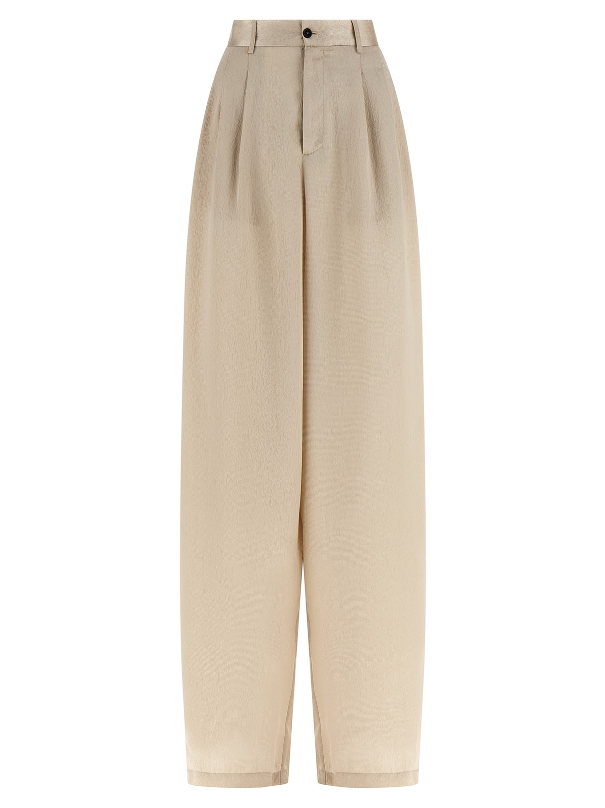 MAISON JEJIA Pantalon décontracté en polyester beige