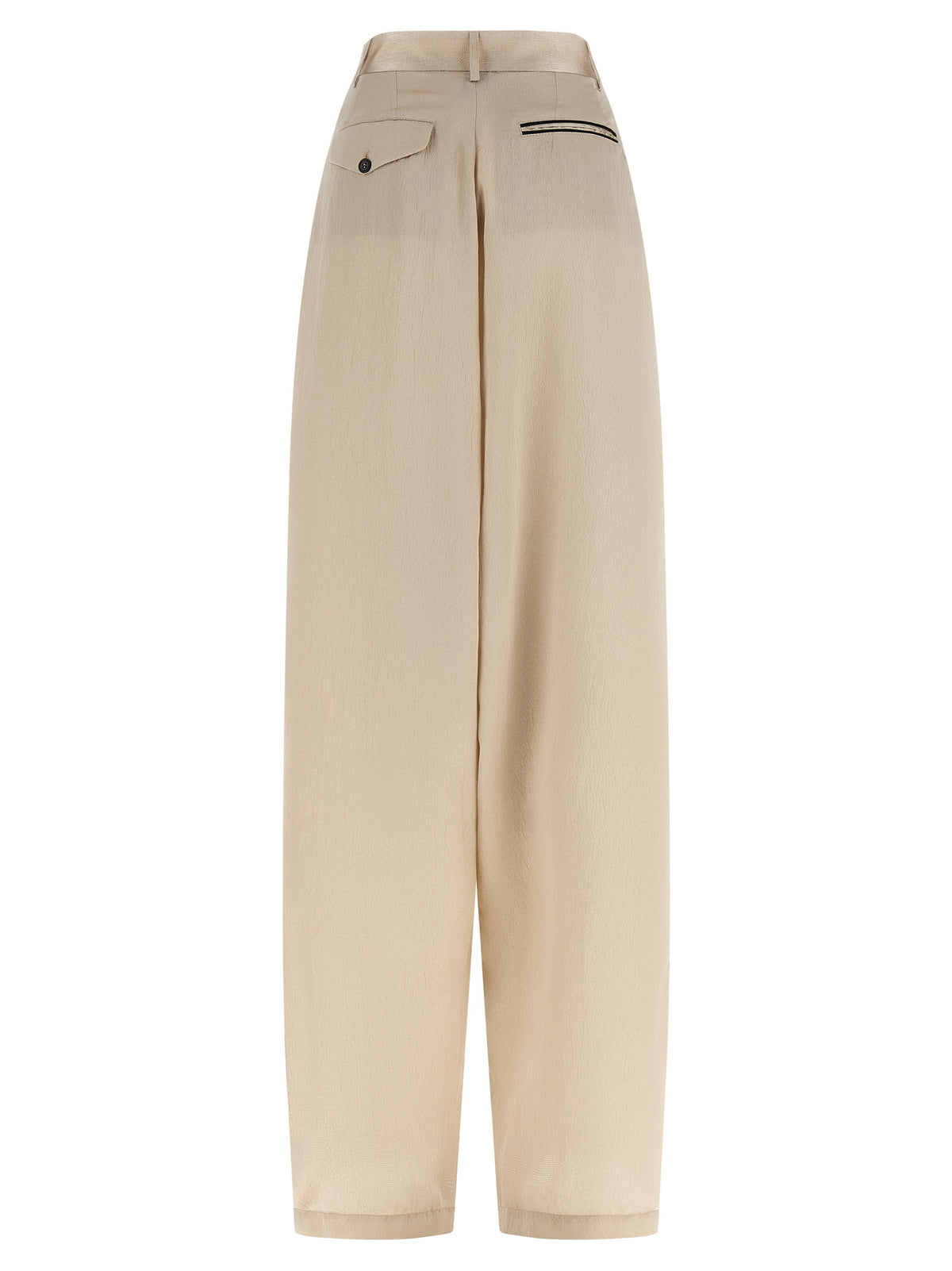 MAISON JEJIA Pantalon décontracté en polyester beige