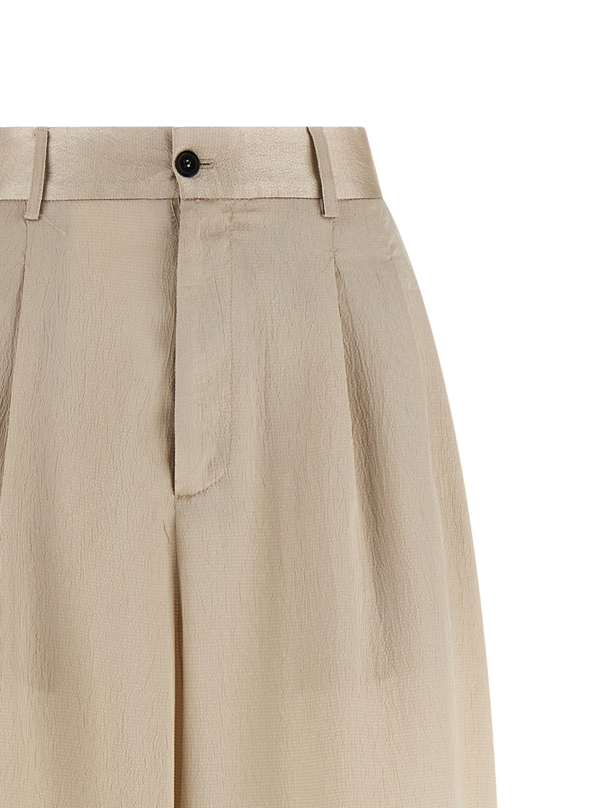 MAISON JEJIA Pantalon décontracté en polyester beige