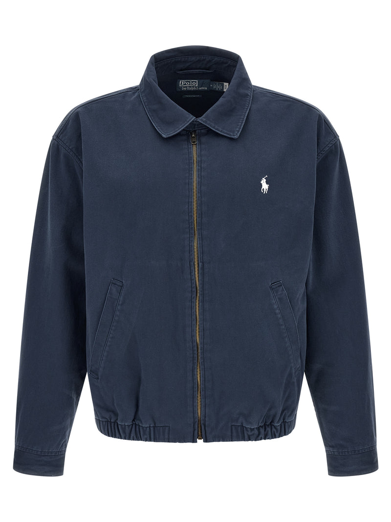 Veste longue en coton bleu Polo Ralph Lauren